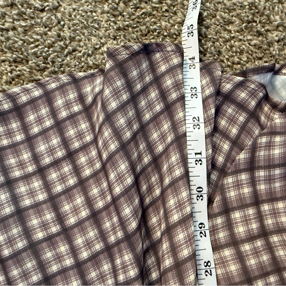 Urban Outfitters Blue and Brown Plaid A-Line Skirt - Picture 2 of 6